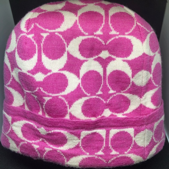 Accessories - Coach Winter Hat - Pink